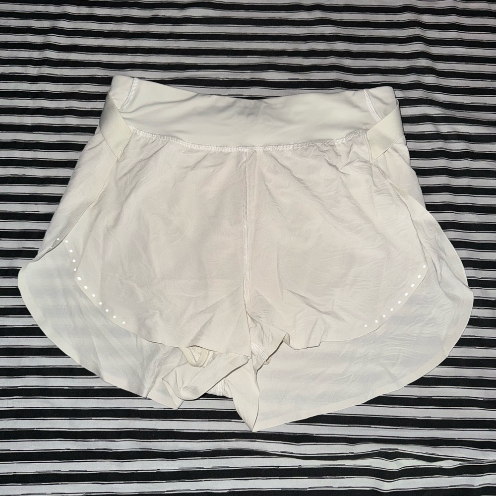 Lululemon Athletica White Athletic Shorts